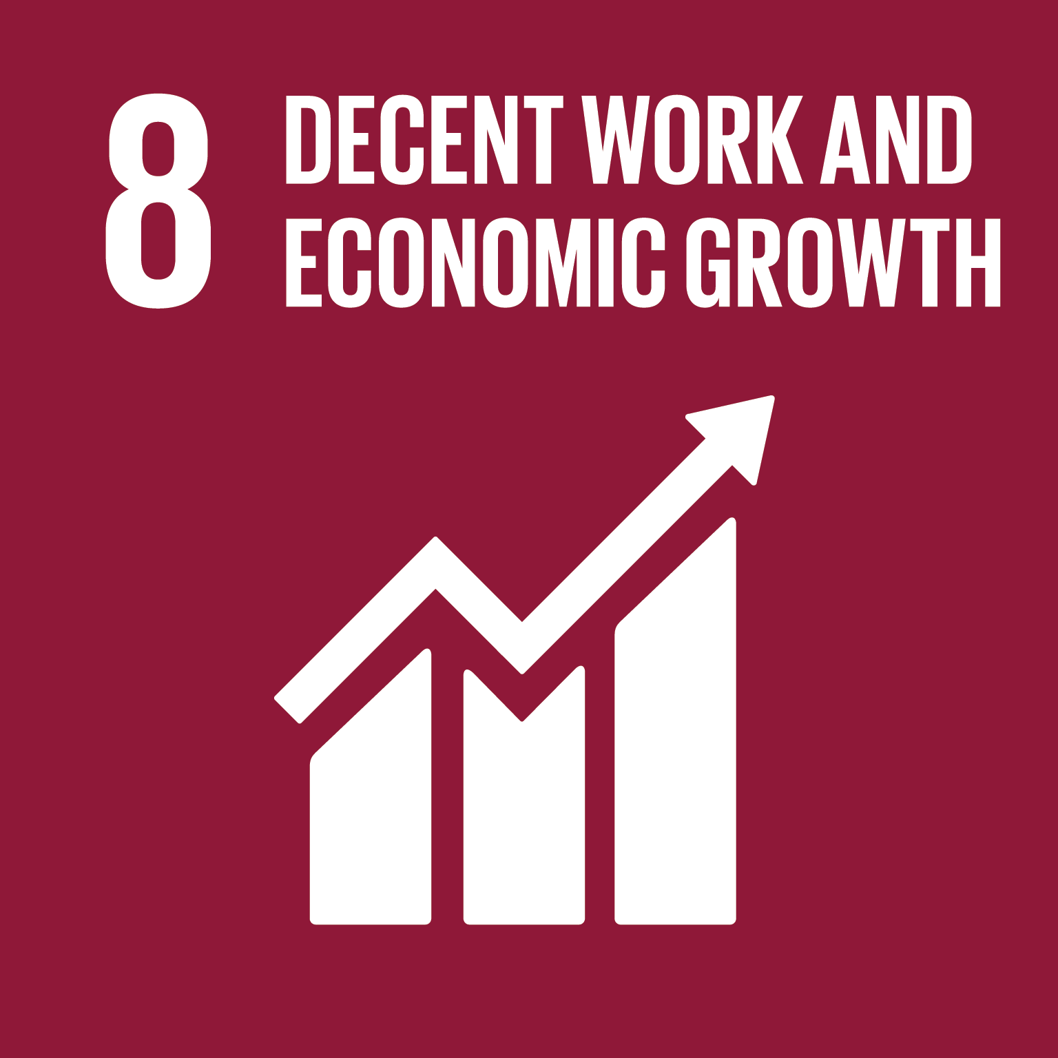 Logo SDG 8