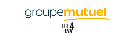 Logo groupe mutuel und Tech4Eva