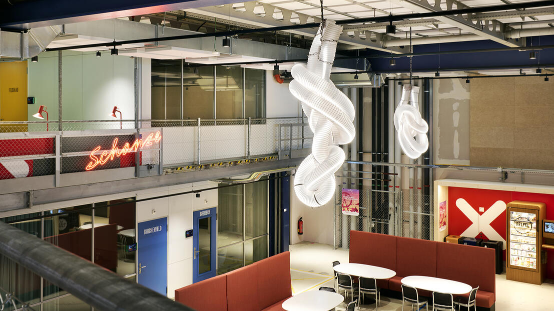 Swing Space lamps